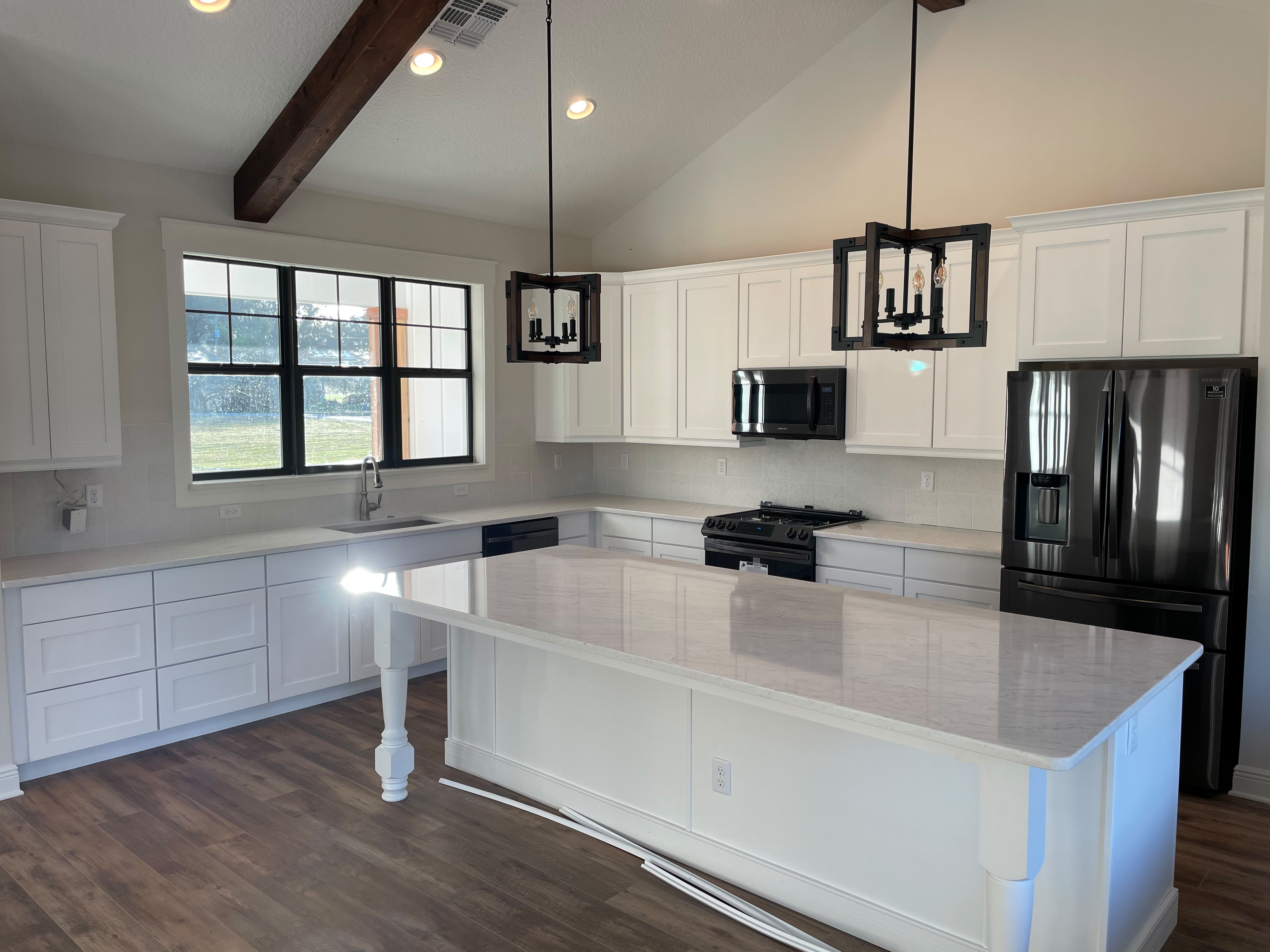 Carrara Marble Cascade Kitchen